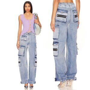 New! EB Denim Rain Wash Cargo Pants Size XS 26766